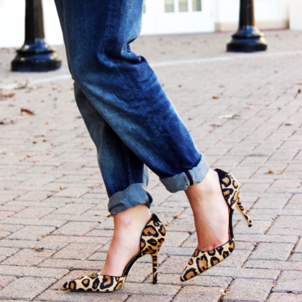Sam Edelman Delilah Calf Hair D’Orsay Leopard Heel